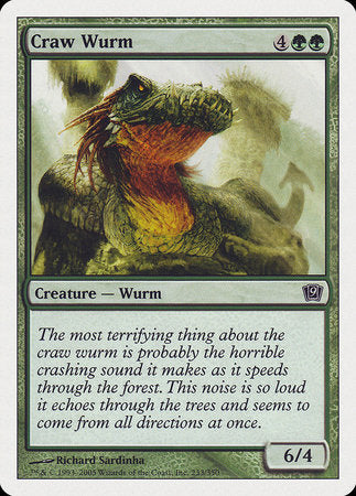 Craw Wurm [Ninth Edition] | Spectrum Games