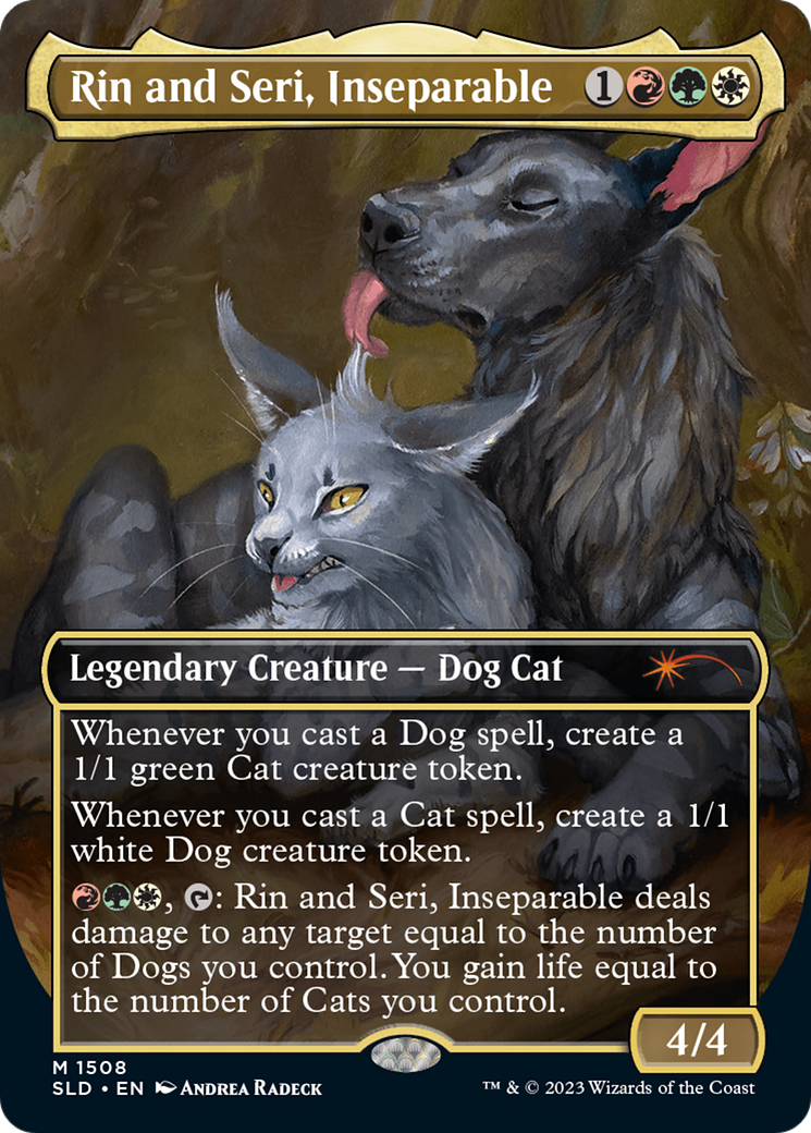 Rin and Seri, Inseparable (1508) // Rin and Seri, Inseparable [Secret Lair Commander Deck: Raining Cats and Dogs] | Spectrum Games