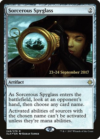 Sorcerous Spyglass [Ixalan Promos] | Spectrum Games