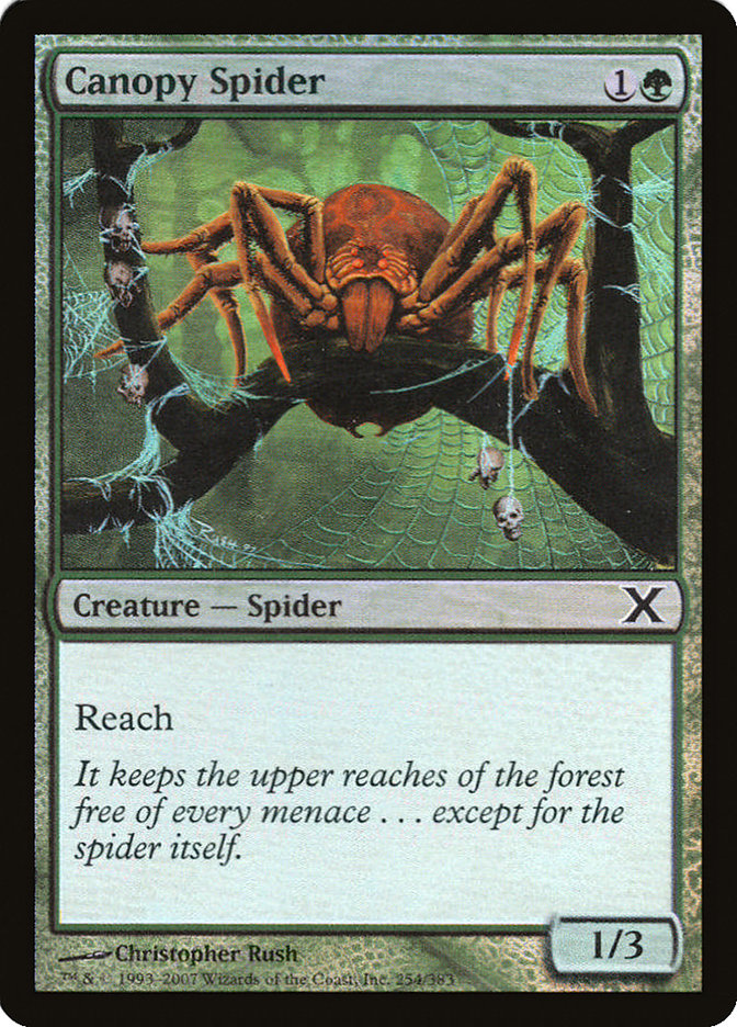 Canopy Spider (Premium Foil) [Tenth Edition] | Spectrum Games