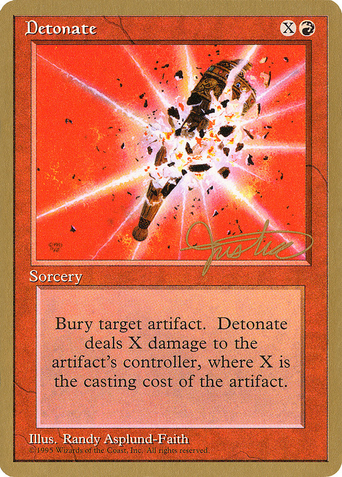 Detonate (Mark Justice) [Pro Tour Collector Set] | Spectrum Games