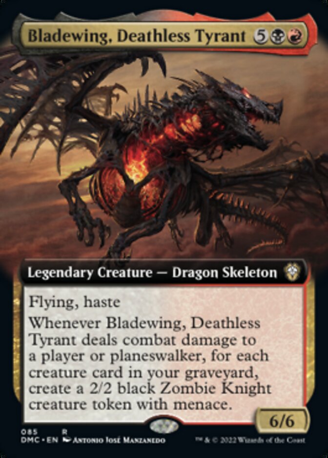 Bladewing, Deathless Tyrant (Extended Art) [Dominaria United Commander] | Spectrum Games
