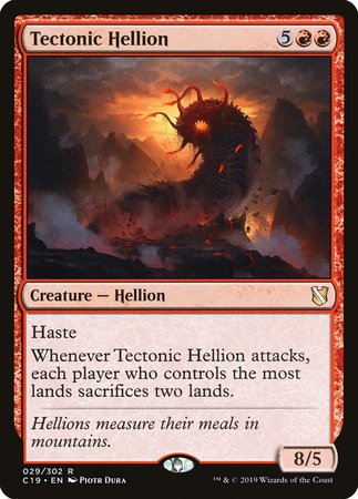 Tectonic Hellion [Commander 2019] | Spectrum Games