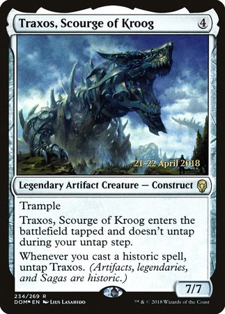 Traxos, Scourge of Kroog [Dominaria Promos] | Spectrum Games