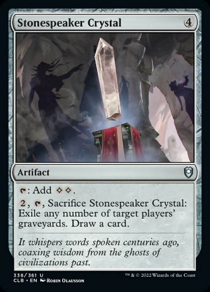 Stonespeaker Crystal [Commander Legends: Battle for Baldur's Gate] | Spectrum Games