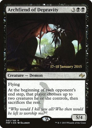 Archfiend of Depravity [Fate Reforged Promos] | Spectrum Games