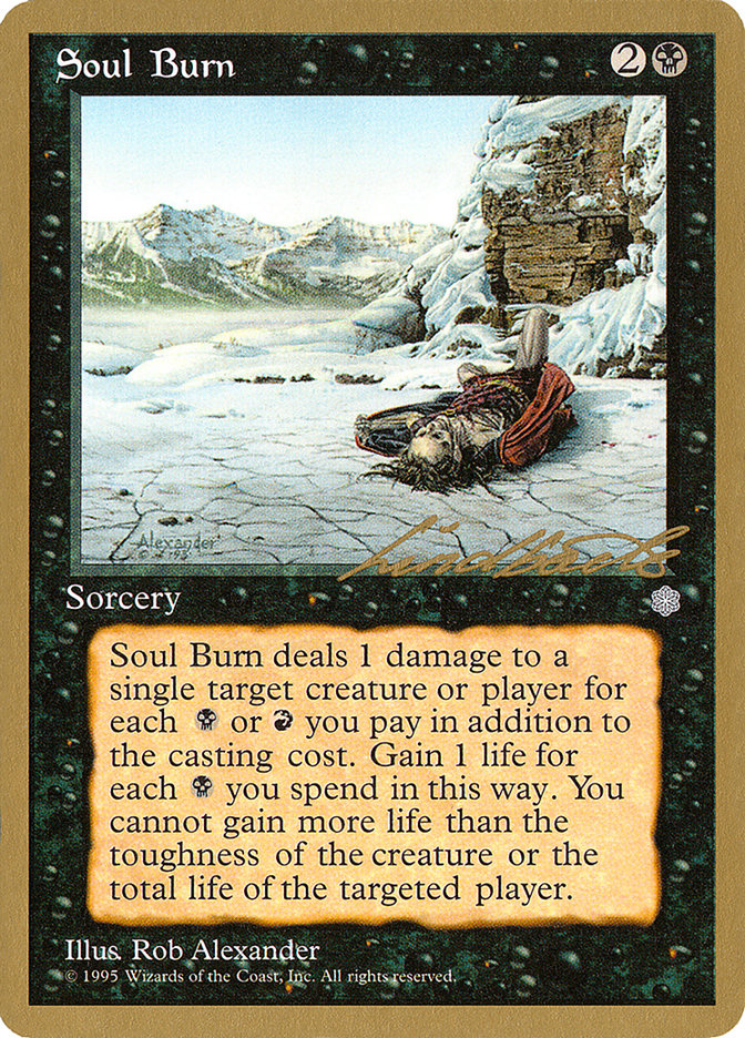 Soul Burn (Leon Lindback) [Pro Tour Collector Set] | Spectrum Games