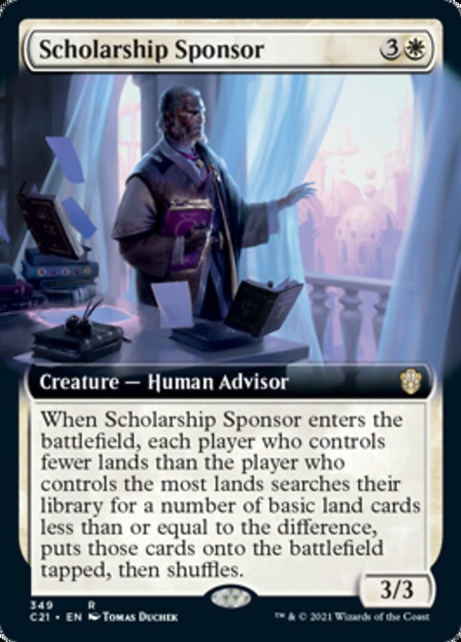 Scholarship Sponsor (Extended) [Commander 2021] | Spectrum Games