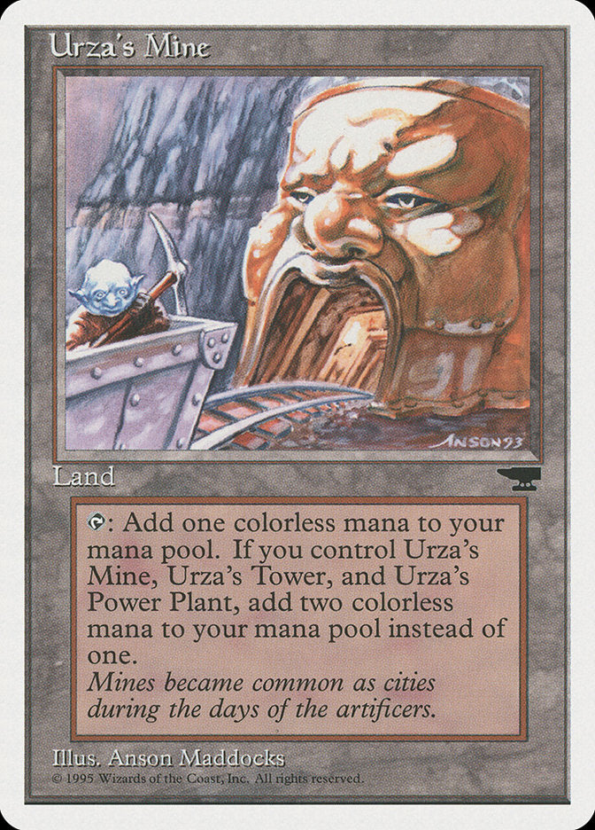 Urza's Mine (Mine Cart Entering Mouth) [Chronicles] | Spectrum Games