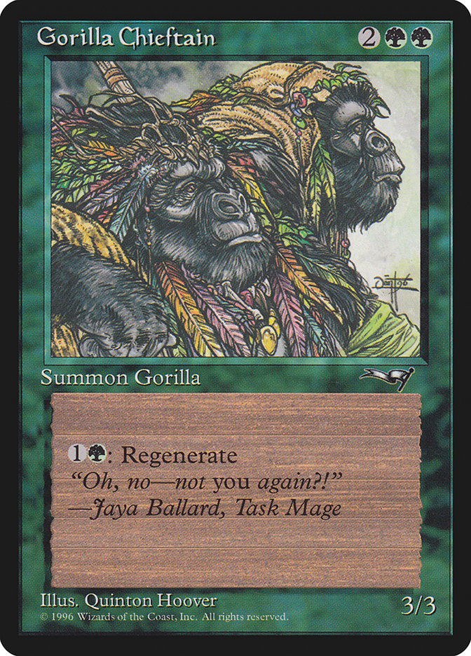 Gorilla Chieftain (Two Gorilla Art) [Alliances] | Spectrum Games