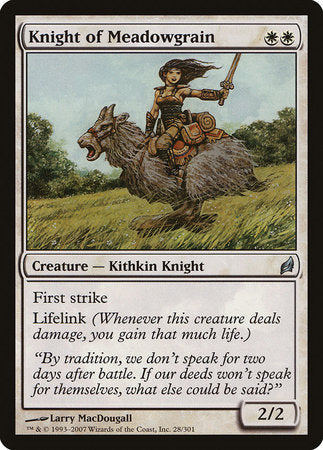 Knight of Meadowgrain [Lorwyn] | Spectrum Games