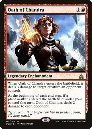 Oath of Chandra [Oath of the Gatewatch Promos] | Spectrum Games