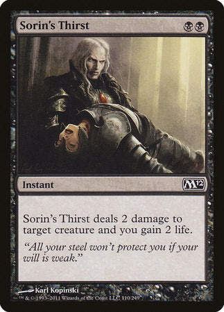 Sorin's Thirst [Magic 2012] | Spectrum Games