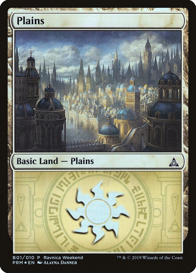 Plains (B01) [Ravnica Allegiance Guild Kit] | Spectrum Games