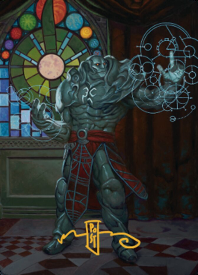 Karn, Living Legacy Art Card 2 (Gold-Stamped Signature) [Dominaria United Art Series] | Spectrum Games