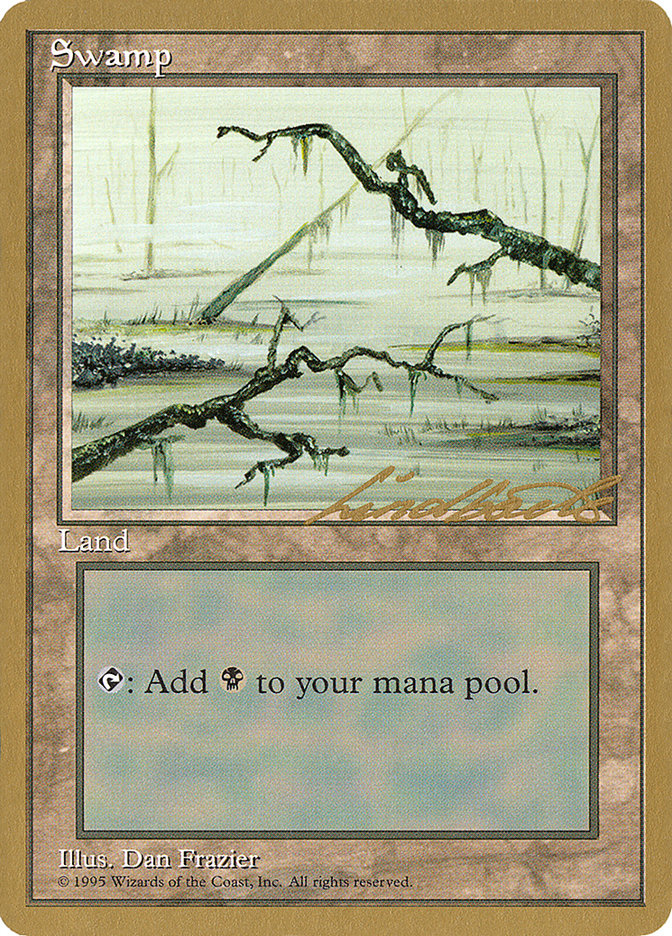 Swamp (ll371) (Leon Lindback) [Pro Tour Collector Set] | Spectrum Games