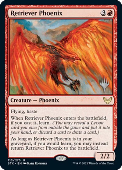 Retriever Phoenix (Promo Pack) [Strixhaven: School of Mages Promos] | Spectrum Games