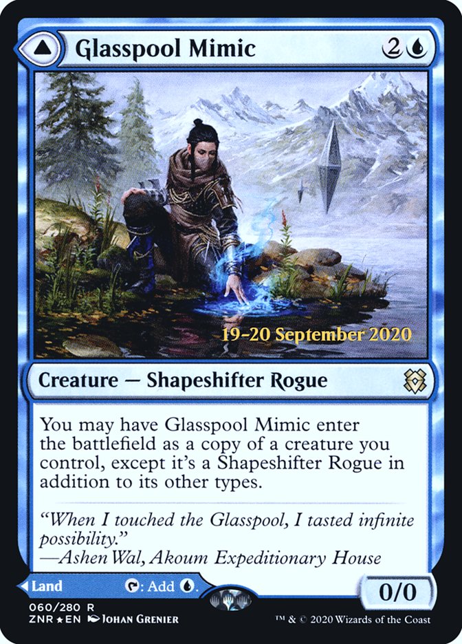 Glasspool Mimic // Glasspool Shore  [Zendikar Rising Prerelease Promos] | Spectrum Games