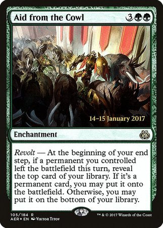 Aid from the Cowl [Aether Revolt Promos] | Spectrum Games