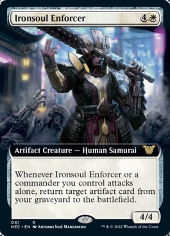 Ironsoul Enforcer (Extended) [Kamigawa: Neon Dynasty Commander] | Spectrum Games