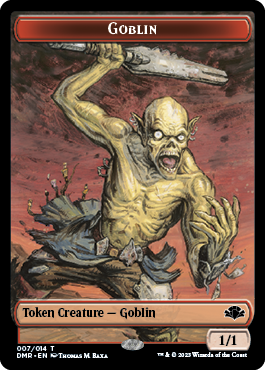 Goblin // Elemental Double-Sided Token [Dominaria Remastered Tokens] | Spectrum Games