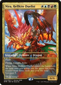 Nira, Hellkite Duelist [Unique and Miscellaneous Promos] | Spectrum Games