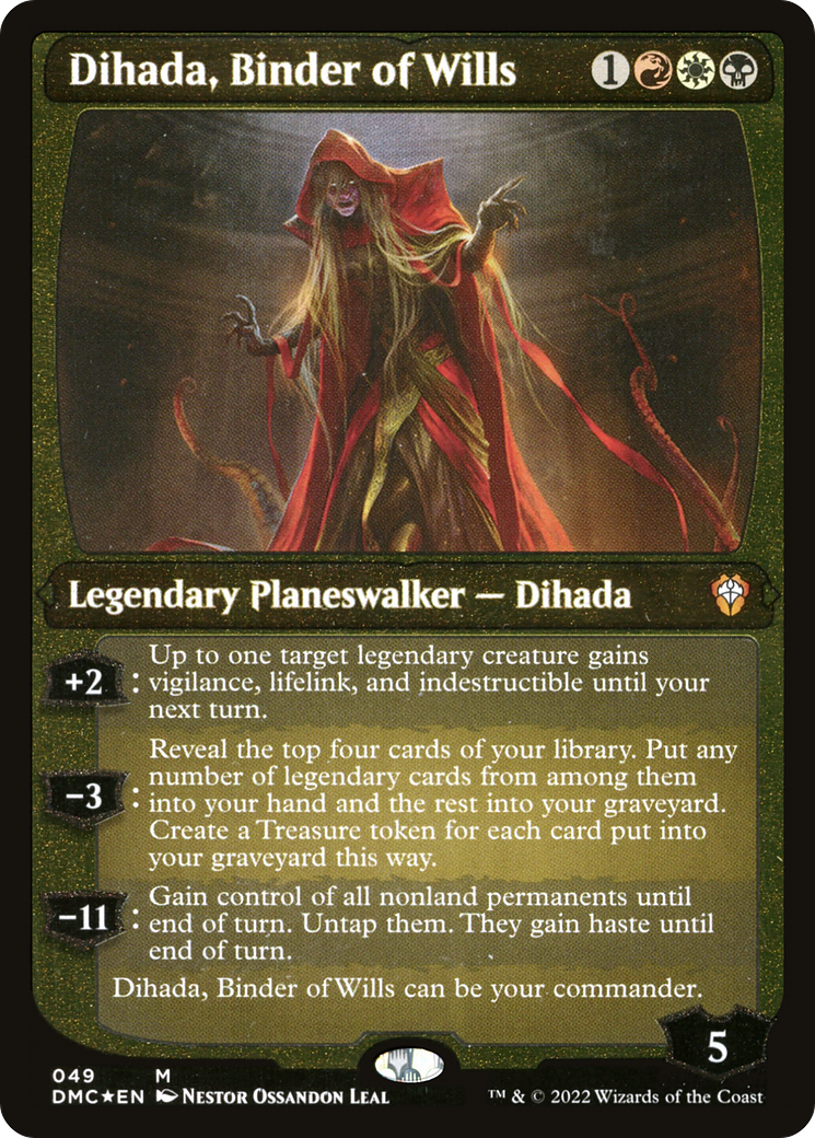 Dihada, Binder of Wills (Showcase Display Commander) [Dominaria United Commander] | Spectrum Games