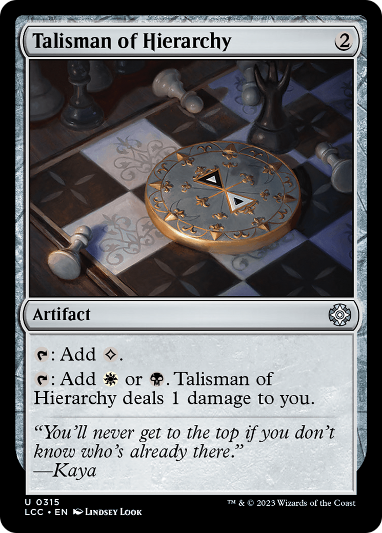 Talisman of Hierarchy [The Lost Caverns of Ixalan Commander] | Spectrum Games