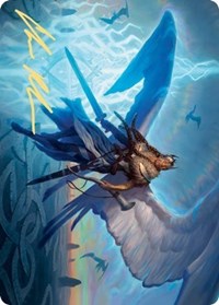 Righteous Valkyrie Art Card (Gold-Stamped Signature) [Kaldheim: Art Series] | Spectrum Games