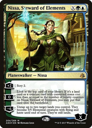 Nissa, Steward of Elements [Amonkhet Promos] | Spectrum Games