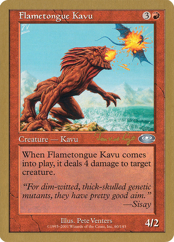 Flametongue Kavu (Tom van de Logt) [World Championship Decks 2001] | Spectrum Games