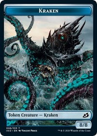 Kraken // Elemental (010) Double-sided Token [Commander 2020] | Spectrum Games