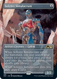 Solemn Simulacrum (Alternate Art) [Core Set 2021] | Spectrum Games