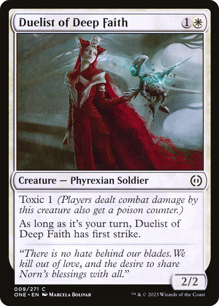 Duelist of Deep Faith [Phyrexia: All Will Be One] | Spectrum Games