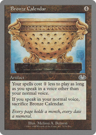 Bronze Calendar [Unglued] | Spectrum Games