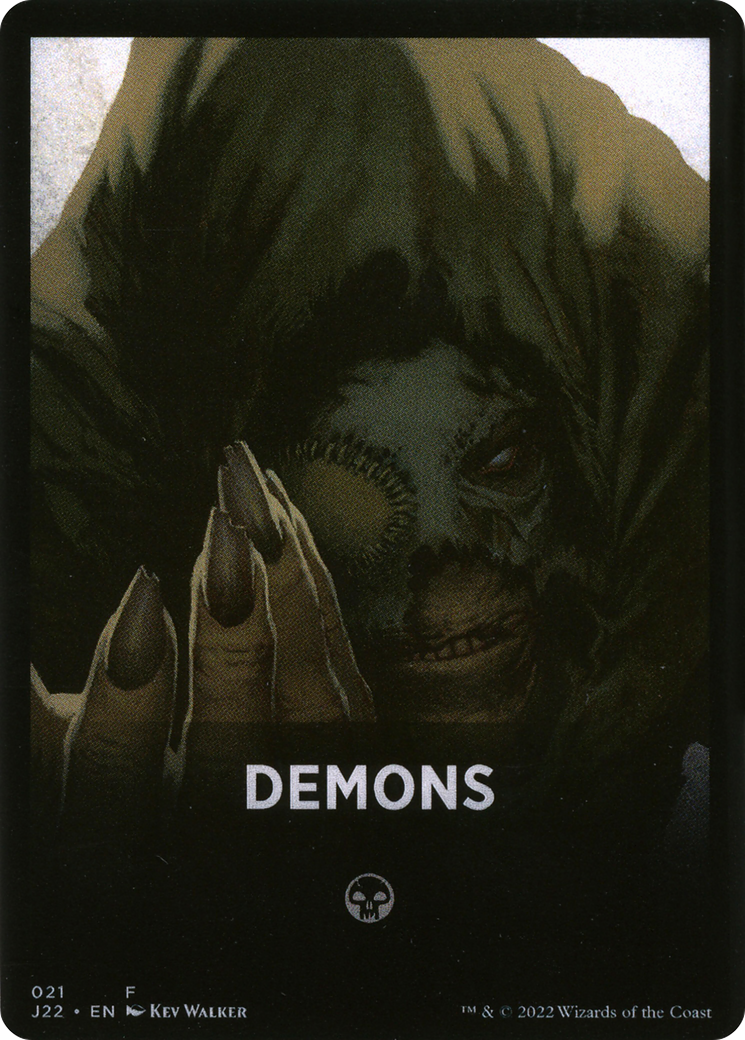 Demons Theme Card [Jumpstart 2022 Front Cards] | Spectrum Games