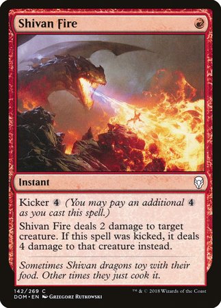 Shivan Fire [Dominaria] | Spectrum Games