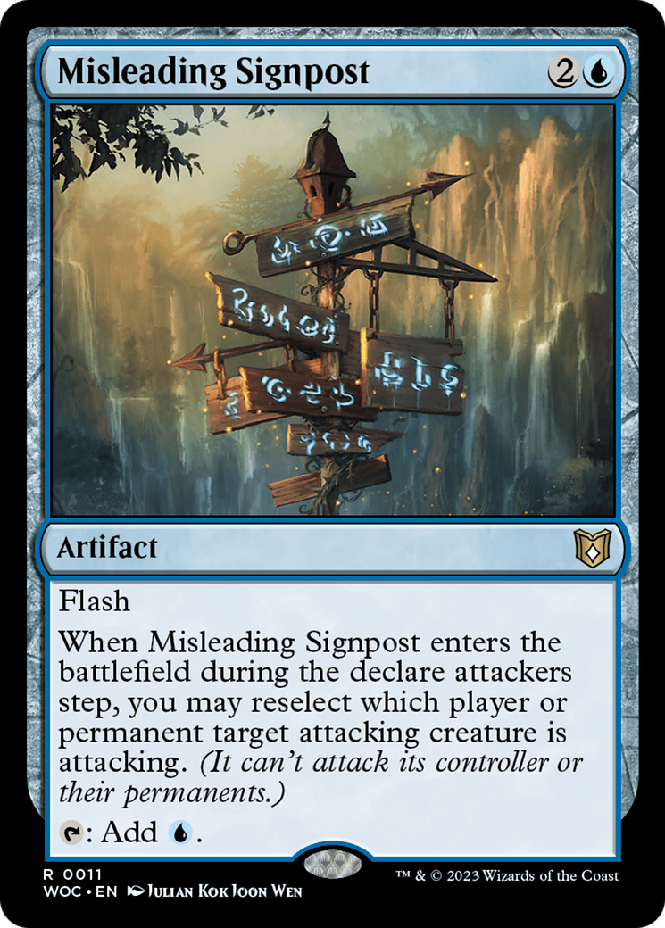 Misleading Signpost [Wilds of Eldraine Commander] | Spectrum Games