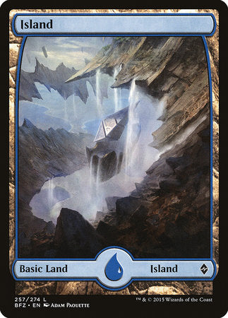 Island (257) - Full Art [Battle for Zendikar] | Spectrum Games