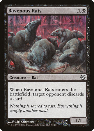 Ravenous Rats [Duels of the Planeswalkers] | Spectrum Games