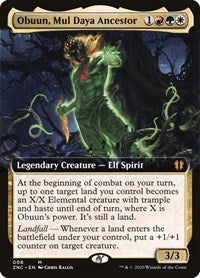 Obuun, Mul Daya Ancestor (Extended Art) [Zendikar Rising Commander] | Spectrum Games