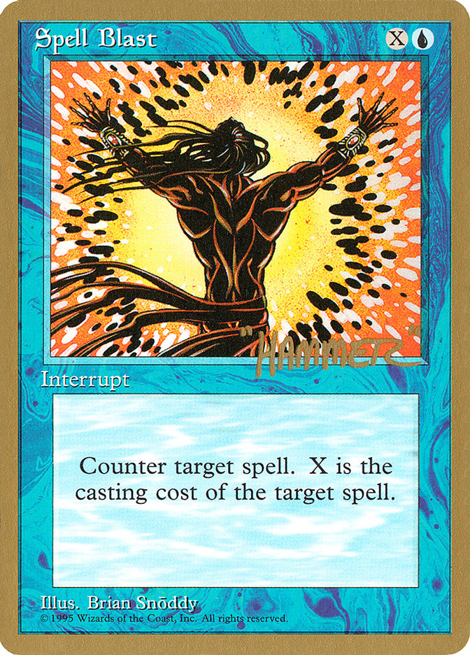 Spell Blast (Shawn "Hammer" Regnier) [Pro Tour Collector Set] | Spectrum Games