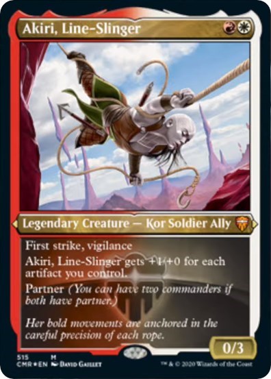 Akiri, Line-Slinger (Foil Etched) [Commander Legends] | Spectrum Games