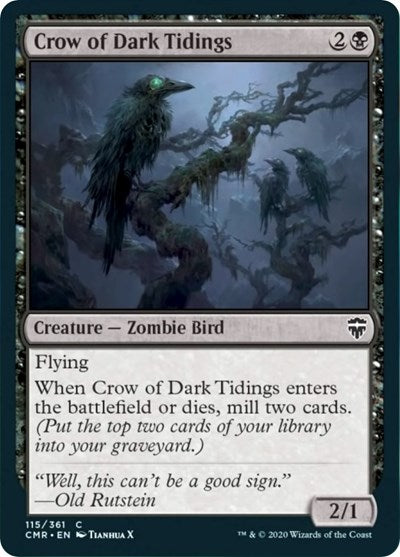 Crow of Dark Tidings [Commander Legends] | Spectrum Games