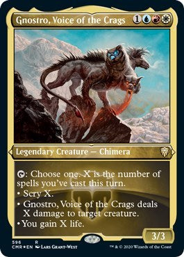 Gnostro, Voice of the Crags (Foil Etched) [Commander Legends] | Spectrum Games