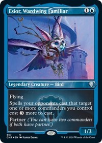 Esior Wardwing Familiar (Foil Etched) [Commander Legends] | Spectrum Games