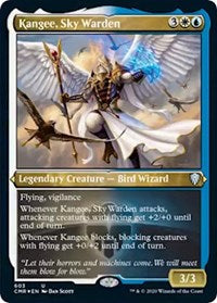 Kangee, Sky Warden (Foil Etched) [Commander Legends] | Spectrum Games
