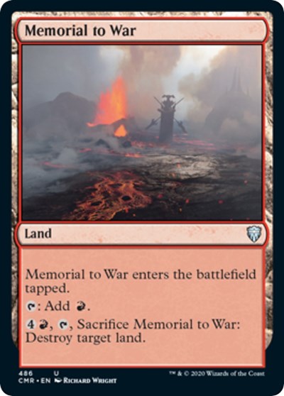 Memorial to War [Commander Legends] | Spectrum Games