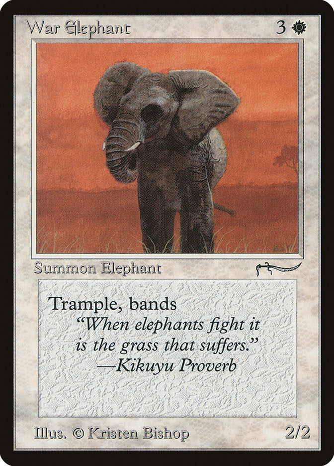 War Elephant (Light Mana Cost) [Arabian Nights] | Spectrum Games