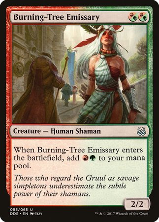 Burning-Tree Emissary [Duel Decks: Mind vs. Might] | Spectrum Games